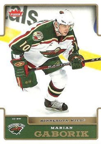 #98 Marian Gaborik - Minnesota Wild - 2006-07 Fleer Hockey