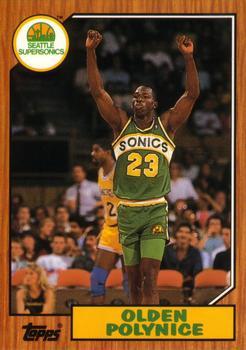 #98 Olden Polynice - Seattle SuperSonics - 1992-93 Topps Archives Basketball