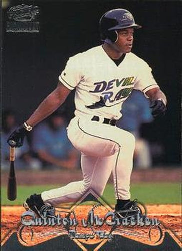 #98 Quinton McCracken - Tampa Bay Devil Rays - 1998 Pacific Paramount Baseball