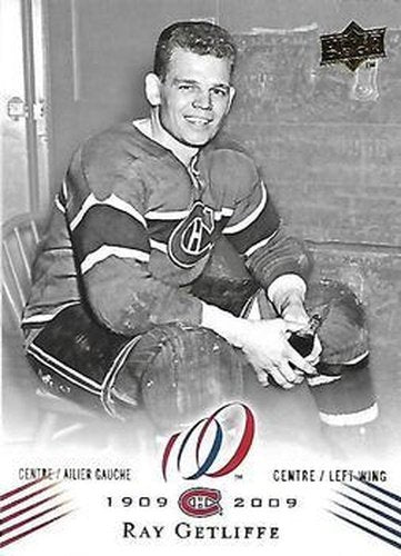 #98 Ray Getliffe - Montreal Canadiens - 2008-09 Upper Deck Montreal Canadiens Centennial Hockey