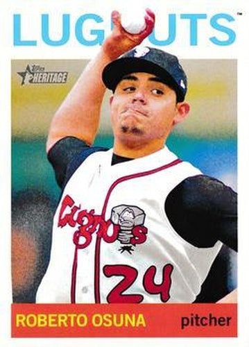 #98 Roberto Osuna - Lansing Lugnuts - 2013 Topps Heritage Minor League Baseball