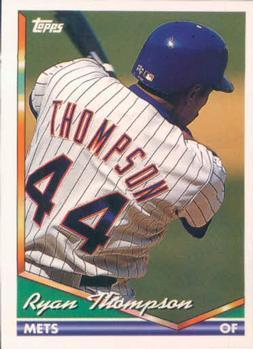 #98 Ryan Thompson - New York Mets - 1994 Topps Baseball