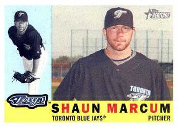 #98 Shaun Marcum - Toronto Blue Jays - 2009 Topps Heritage Baseball