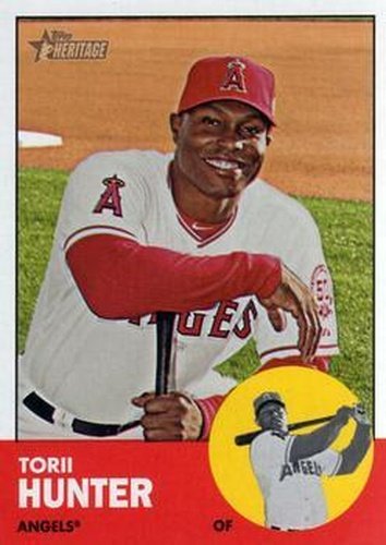 #98 Torii Hunter - Los Angeles Angels - 2012 Topps Heritage Baseball