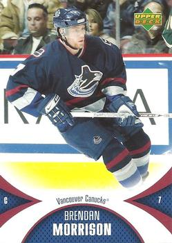 #98 Brendan Morrison - Vancouver Canucks - 2006-07 Upper Deck Mini Jersey Hockey