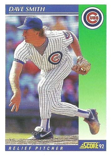 #98 Dave Smith - Chicago Cubs - 1992 Score Baseball