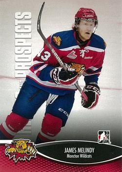 #98 James Melindy - Moncton Wildcats - 2012-13 In The Game Heroes and Prospects Hockey