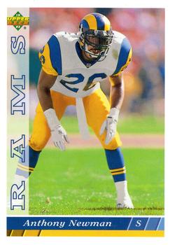 #98 Anthony Newman - Los Angeles Rams - 1993 Upper Deck Football