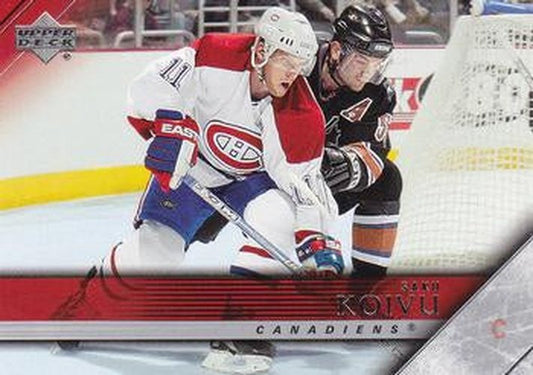 #98 Saku Koivu - Montreal Canadiens - 2005-06 Upper Deck Hockey