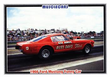 #98 1966 Ford Mustang Funny Car - 1992 Collect-A-Card Muscle Cars