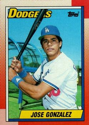 #98 Jose Gonzalez - Los Angeles Dodgers - 1990 Topps Baseball