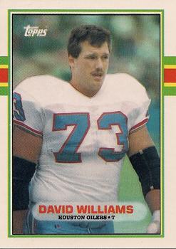 #98T David Williams - Houston Oilers - 1989 Topps Traded Football