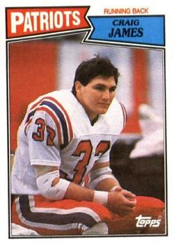 #98 Craig James - New England Patriots - 1987 Topps Football