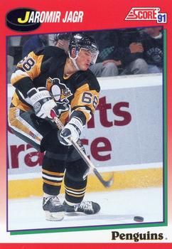#98 Jaromir Jagr - Pittsburgh Penguins - 1991-92 Score Canadian Hockey