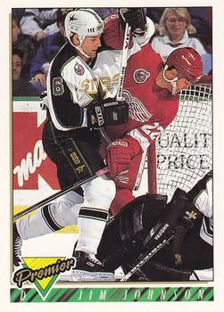 #98 Jim Johnson - Dallas Stars - 1993-94 Topps Premier Hockey