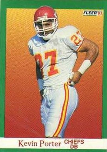 #98 Kevin Porter - Kansas City Chiefs - 1991 Fleer Football