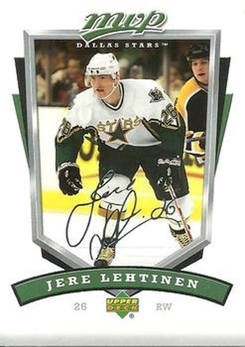 #98 Jere Lehtinen - Dallas Stars - 2006-07 Upper Deck MVP Hockey