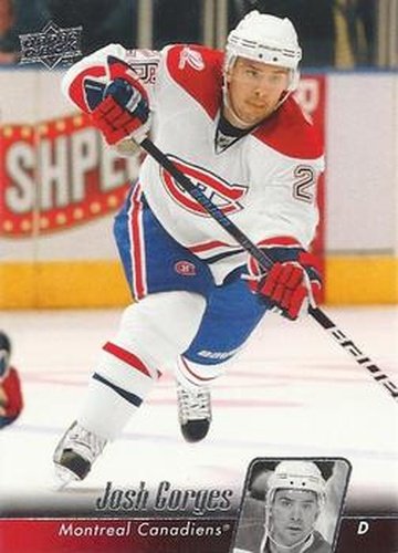 #98 Josh Gorges - Montreal Canadiens - 2010-11 Upper Deck Hockey