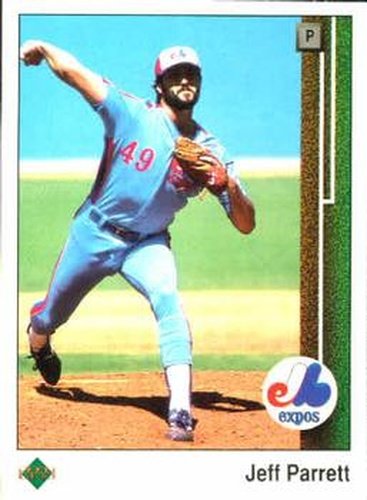 #398 Jeff Parrett - Montreal Expos - 1989 Upper Deck Baseball