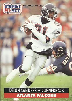 #98 Deion Sanders - Atlanta Falcons - 1991 Pro Set Football