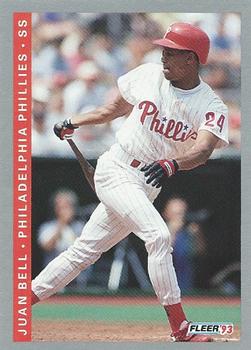 #98 Juan Bell - Philadelphia Phillies - 1993 Fleer Baseball