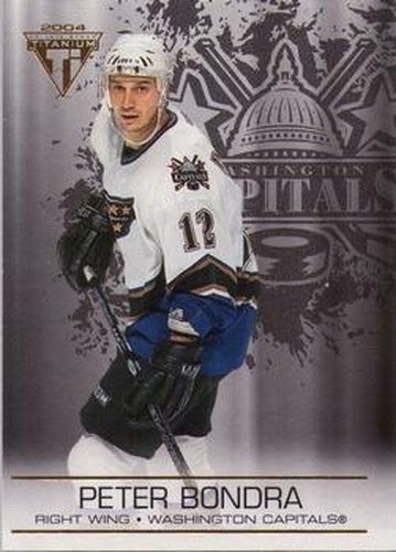 #98 Peter Bondra - Washington Capitals - 2003-04 Pacific Private Stock Titanium Hockey