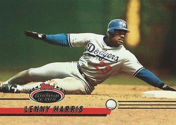 #98 Lenny Harris - Los Angeles Dodgers - 1993 Stadium Club Baseball