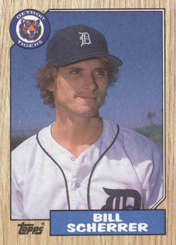 #98 Bill Scherrer - Detroit Tigers - 1987 Topps Baseball
