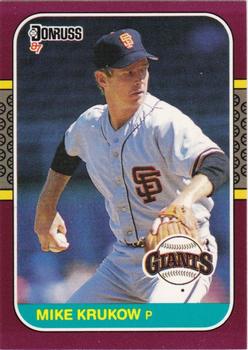 #98 Mike Krukow - San Francisco Giants - 1987 Donruss Opening Day Baseball