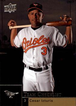 #991 Cesar Izturis - Baltimore Orioles - 2009 Upper Deck Baseball
