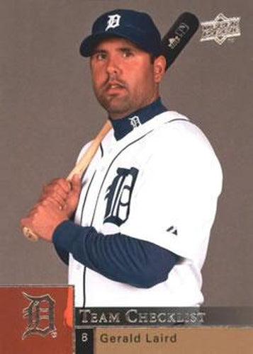#995 Gerald Laird - Detroit Tigers - 2009 Upper Deck Baseball