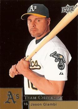 #998 Jason Giambi - Oakland Athletics - 2009 Upper Deck Baseball
