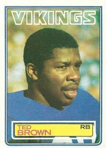 #99 Ted Brown - Minnesota Vikings - 1983 Topps Football