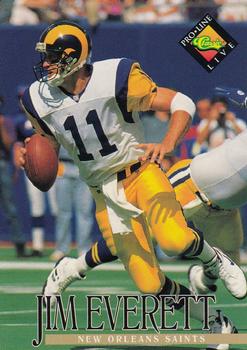 #99 Jim Everett - New Orleans Saints - 1994 Pro Line Live Football
