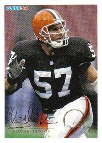 #99 Clay Matthews - Cleveland Browns - 1994 Fleer Football