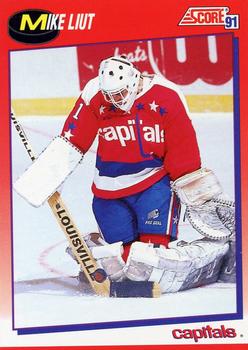 #99 Mike Liut - Washington Capitals - 1991-92 Score Canadian Bilingual Hockey