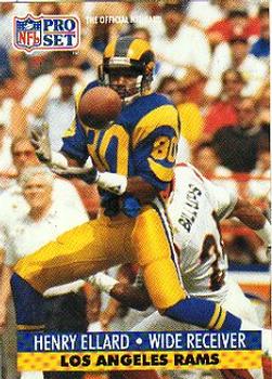 #199 Henry Ellard - Los Angeles Rams - 1991 Pro Set Football