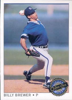 #99 Billy Brewer - Kansas City Royals - 1993 O-Pee-Chee Premier Baseball