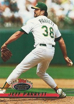 #99 Jeff Parrett - Oakland Athletics - 1993 Stadium Club Baseball