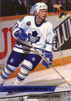 #99 Nikolai Borschevsky - Toronto Maple Leafs - 1993-94 Ultra Hockey