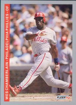 #99 Wes Chamberlain - Philadelphia Phillies - 1993 Fleer Baseball