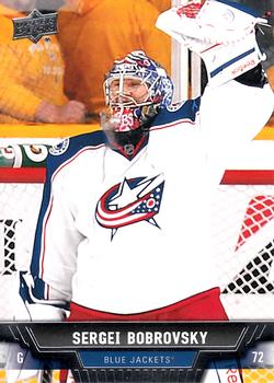 #99 Sergei Bobrovsky - Columbus Blue Jackets - 2013-14 Upper Deck Hockey