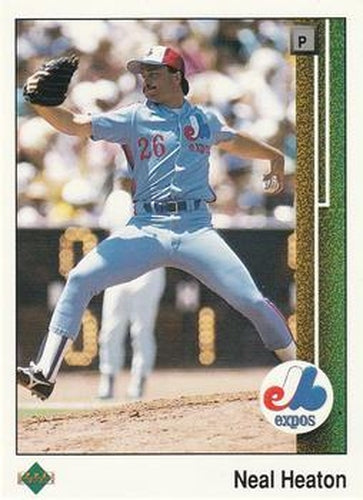 #99 Neal Heaton - Montreal Expos - 1989 Upper Deck Baseball