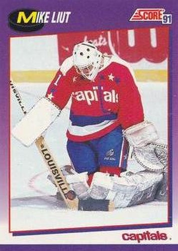 #99 Mike Liut - Washington Capitals - 1991-92 Score American Hockey