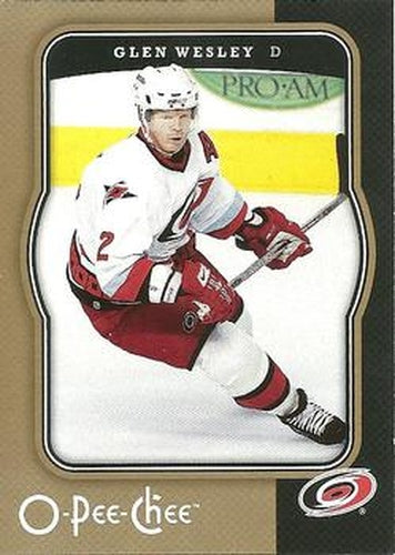 #99 Glen Wesley - Carolina Hurricanes - 2007-08 O-Pee-Chee Hockey