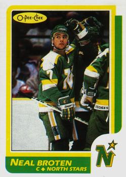 #99 Neal Broten - Minnesota North Stars - 1986-87 O-Pee-Chee Hockey