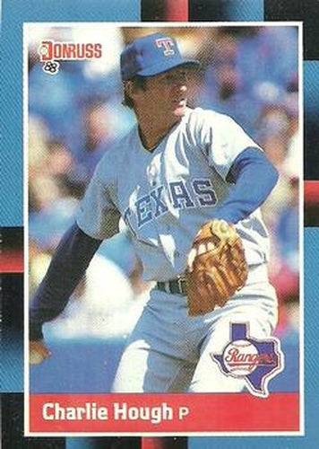 #99 Charlie Hough - Texas Rangers - 1988 Donruss Baseball