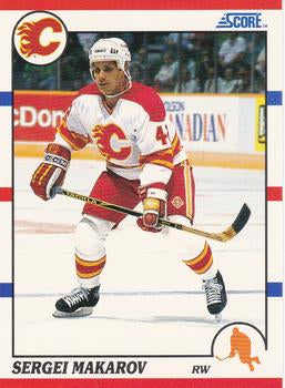 #99 Sergei Makarov - Calgary Flames - 1990-91 Score Hottest and Rising Stars Hockey