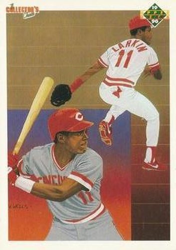 #99 Barry Larkin - Cincinnati Reds - 1990 Upper Deck Baseball