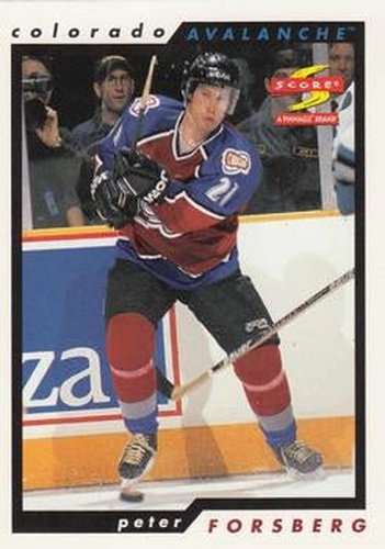 #99 Peter Forsberg - Colorado Avalanche - 1996-97 Score Hockey